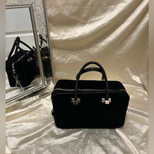Zara Velvet Lock & Key Purse